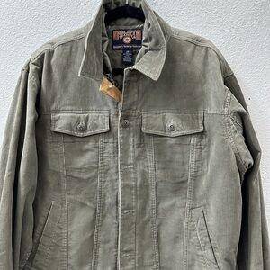 Duluth Trading Company Tradesmen Corduroy Jacket Mens Large L Zip Out Lining